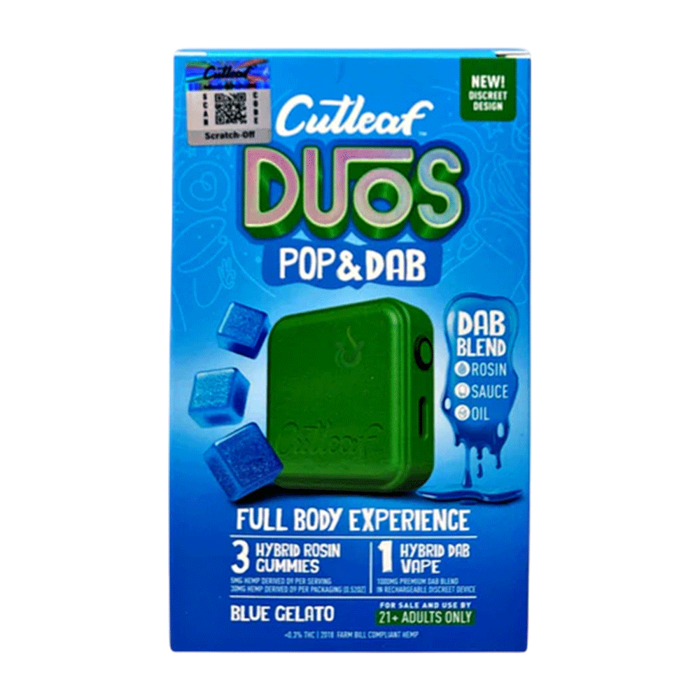 Cutleaf Duos Pop & Dab Gummies (3 Gummies + 1 Dab)