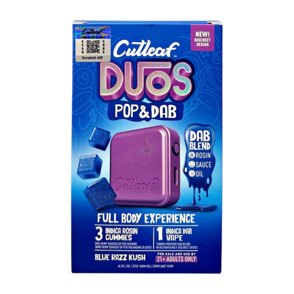 Cutleaf Duos Pop & Dab Gummies (3 Gummies + 1 Dab)