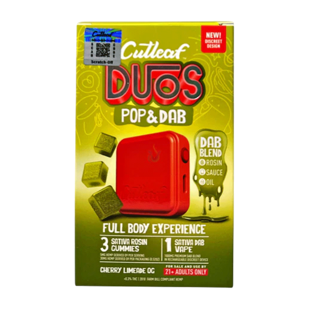 Cutleaf Duos Pop & Dab Gummies (3 Gummies + 1 Dab)