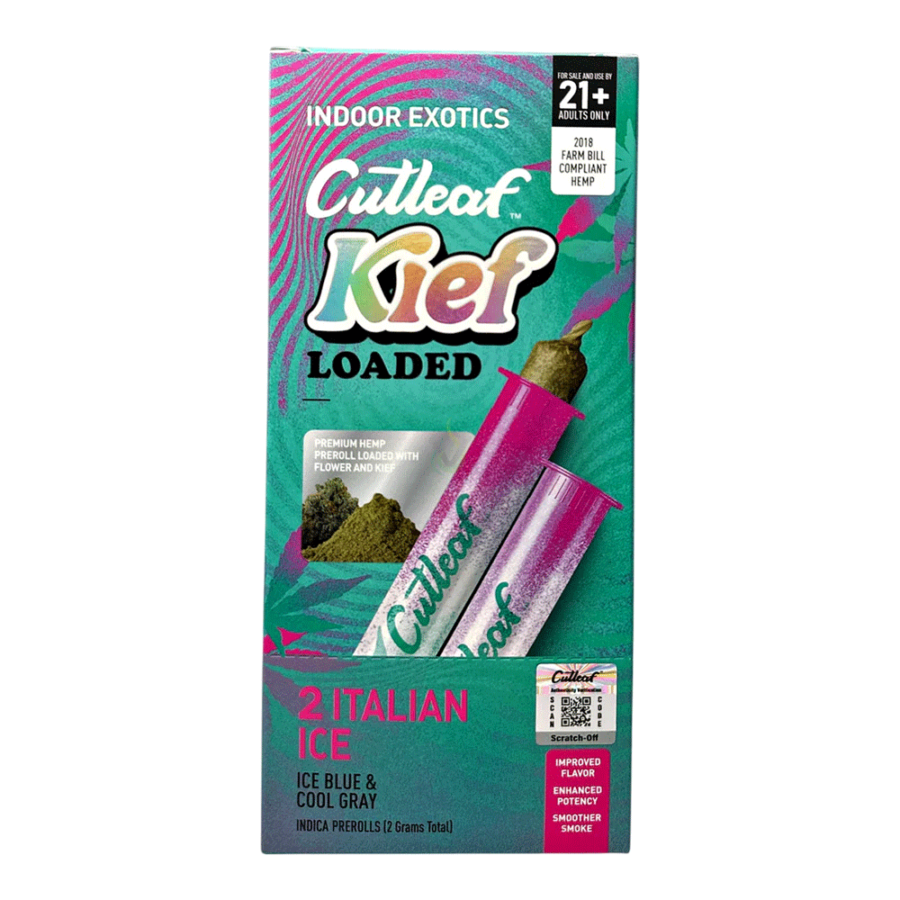 Cutleaf Kief Loaded Pre-Rolls 2ct