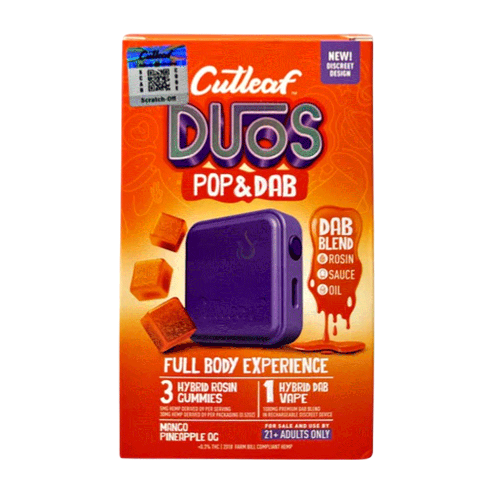 Cutleaf Duos Pop & Dab Gummies (3 Gummies + 1 Dab)