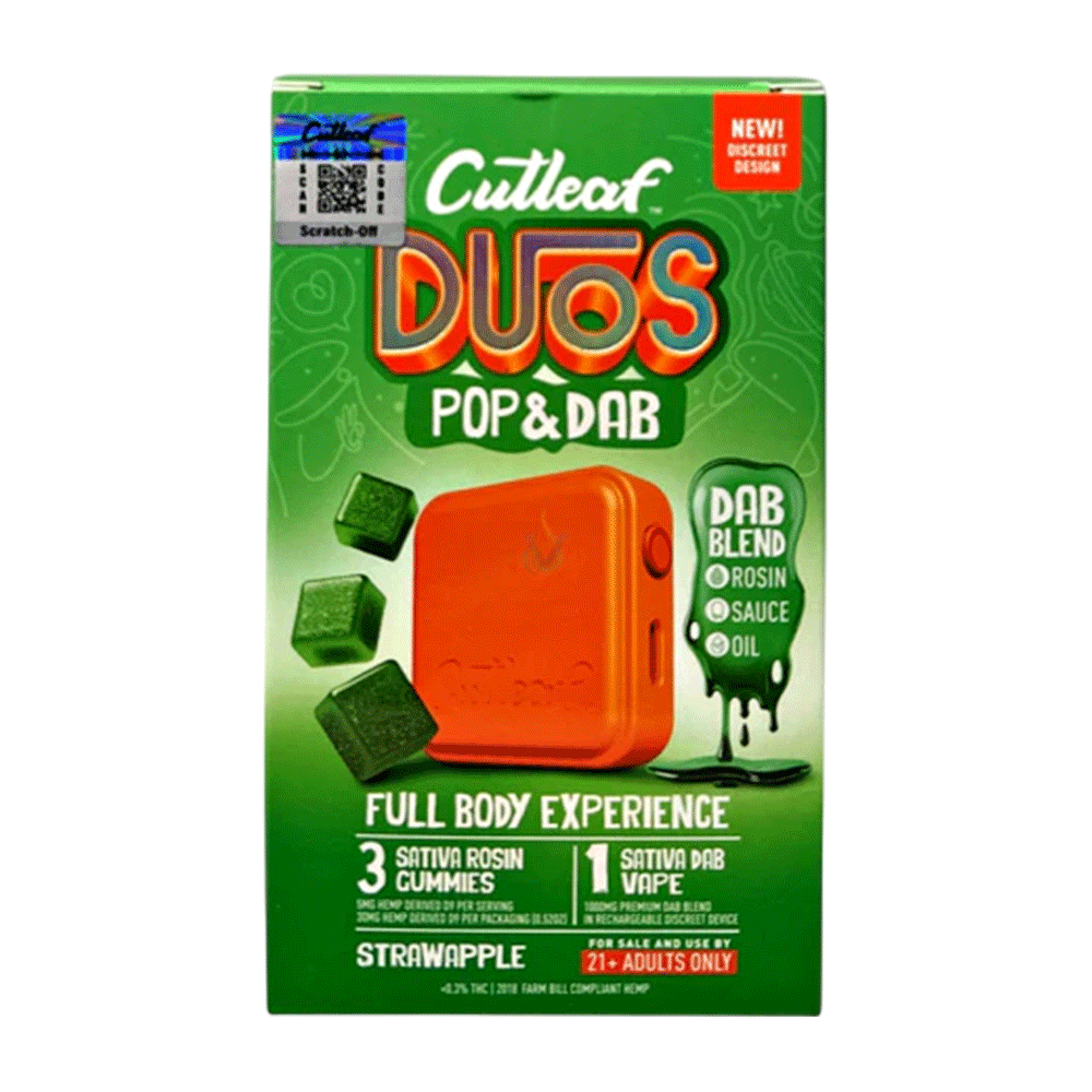 Cutleaf Duos Pop & Dab Gummies (3 Gummies + 1 Dab)