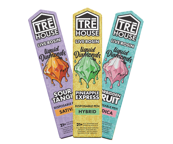 Tre House Live Rosin Liquid Diamonds Disposable 2G