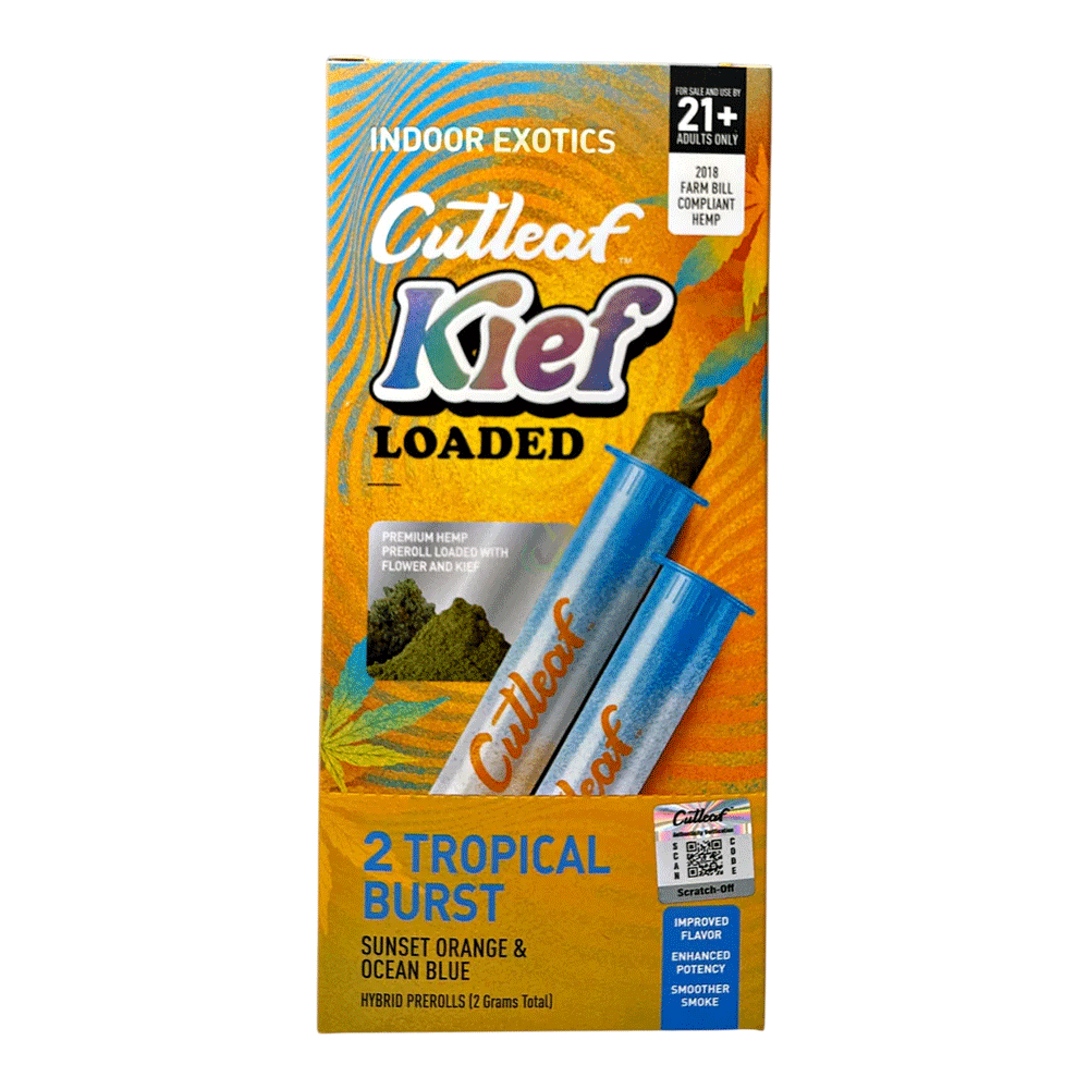 Cutleaf Kief Loaded Pre-Rolls 2ct