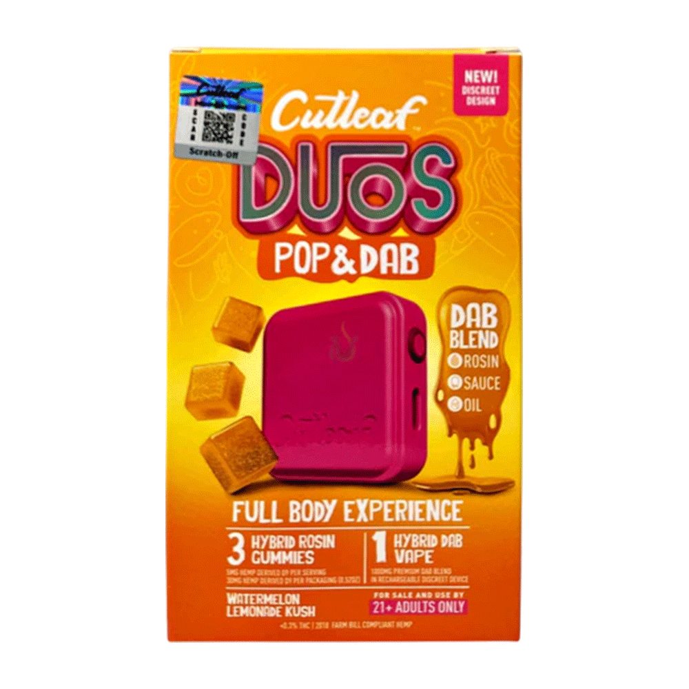 Cutleaf Duos Pop & Dab Gummies (3 Gummies + 1 Dab)